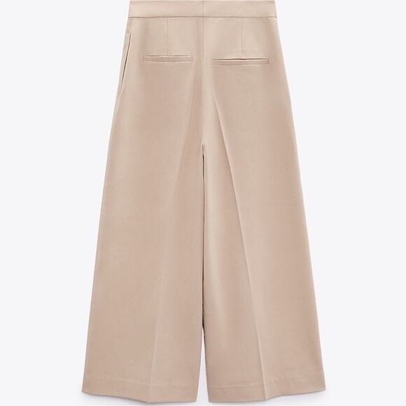 ZARA Pants Wide Leg Copped Culottes Size S • BLOGGER FAVORITE • NEW WITH TAGS • - Picture 5 of 10